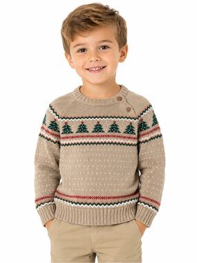 Tommy Bahama Boys Christmas
Tree Fair Isle Sweater Size 5